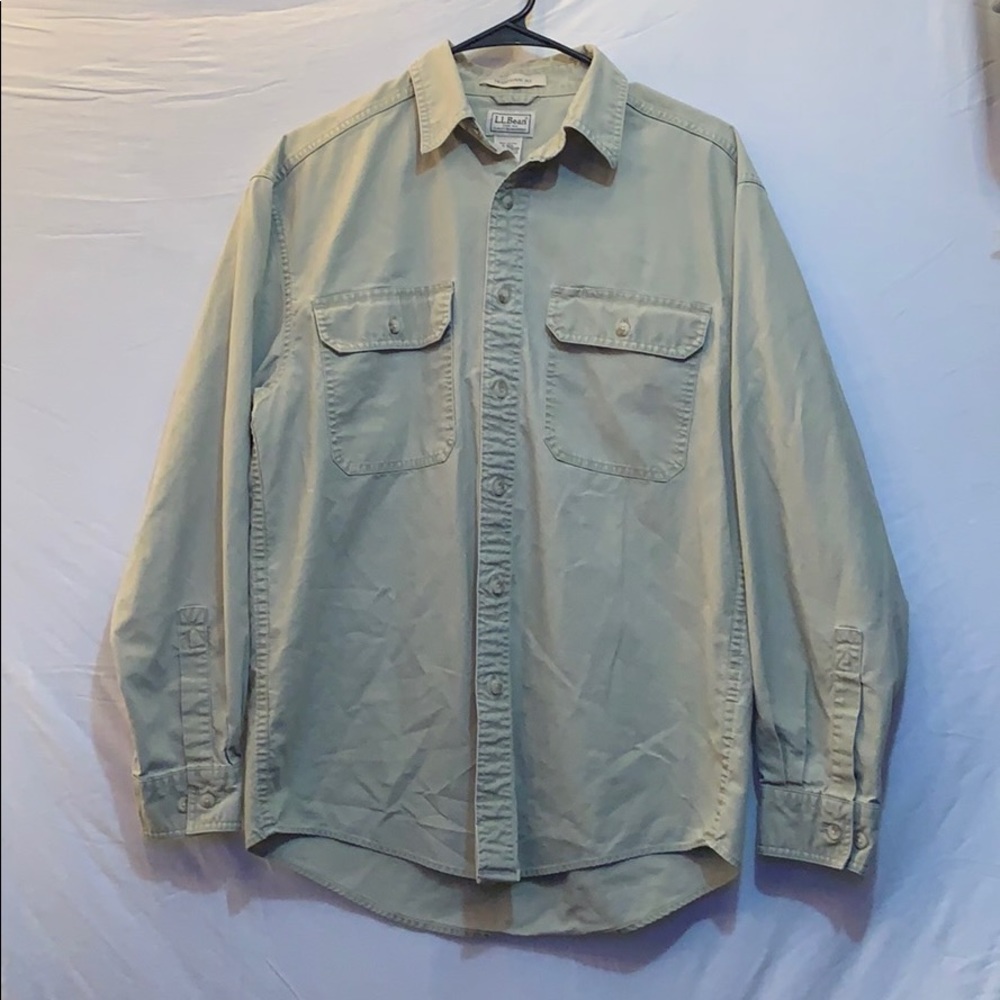 L.L. Bean Canvas Shirt Traditional Fit